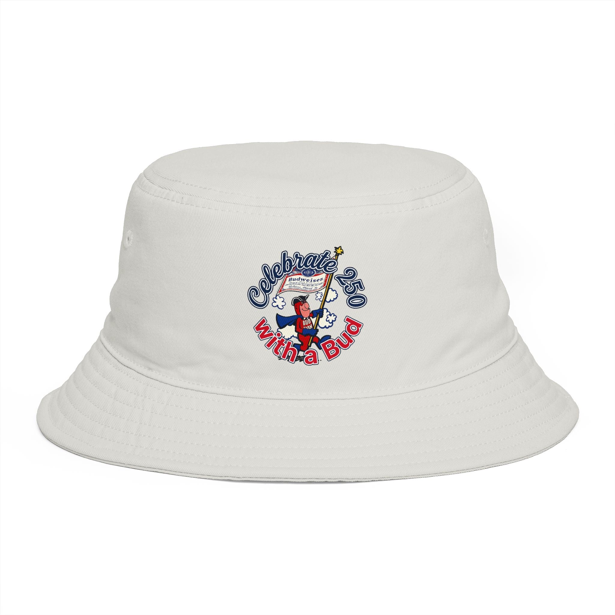 Retro Bud Man Bucket Hat for America's 250th Birthday