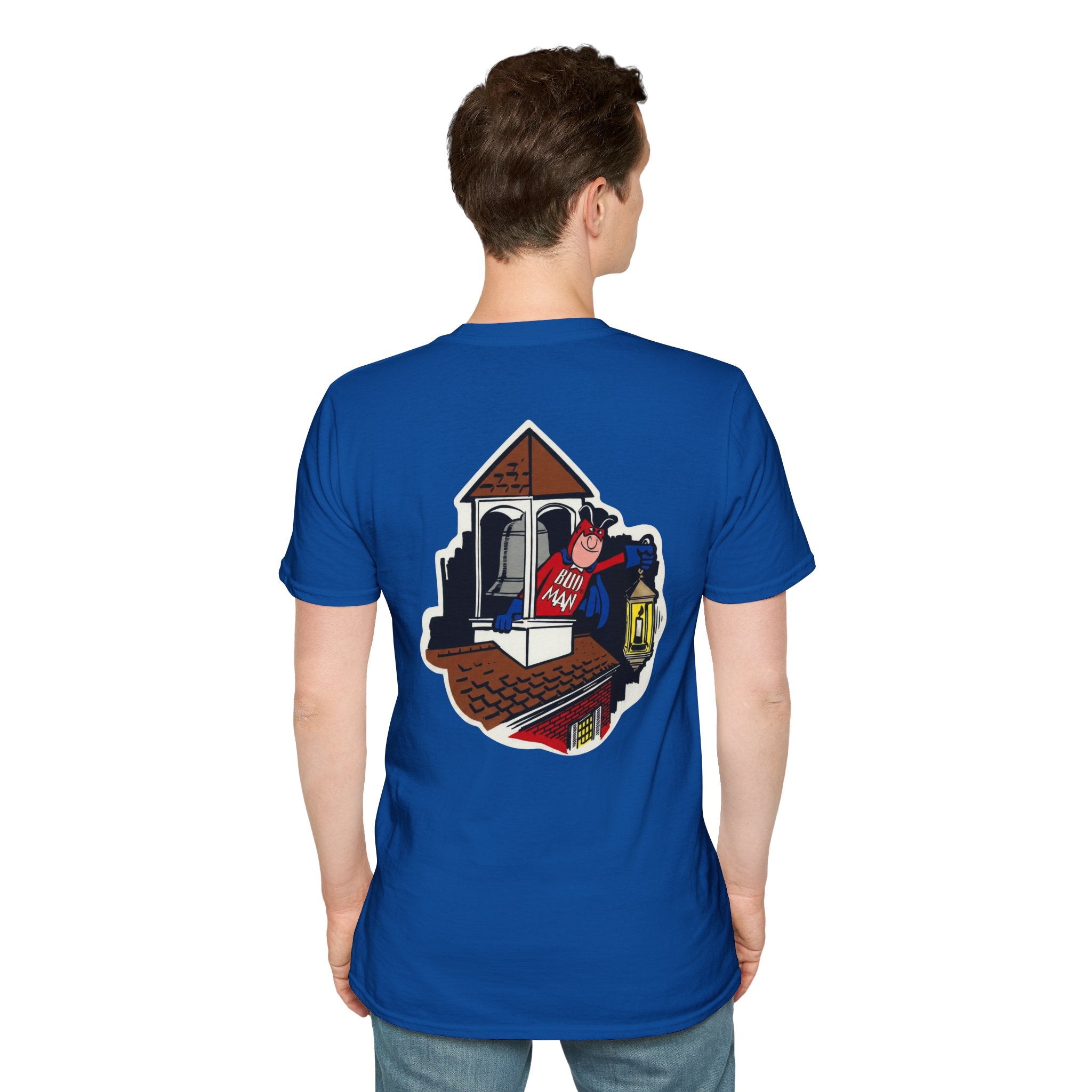 Retro Bud Man Boston Lantern Classic Budweiser T-Shirt