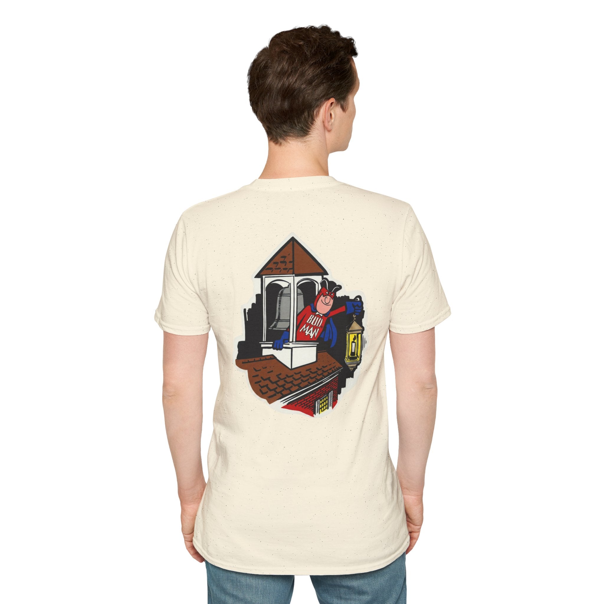 Retro Bud Man Boston Lantern Classic Budweiser T-Shirt