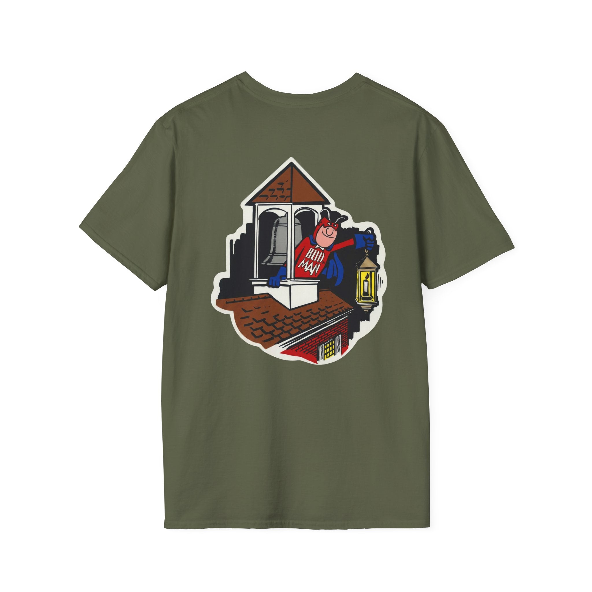 Retro Bud Man Boston Lantern Classic Budweiser T-Shirt