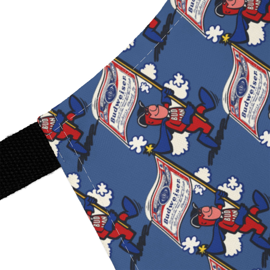 Retro Bud Man Classic Budweiser Inspired Pattern Apron for America's 250th Birthday