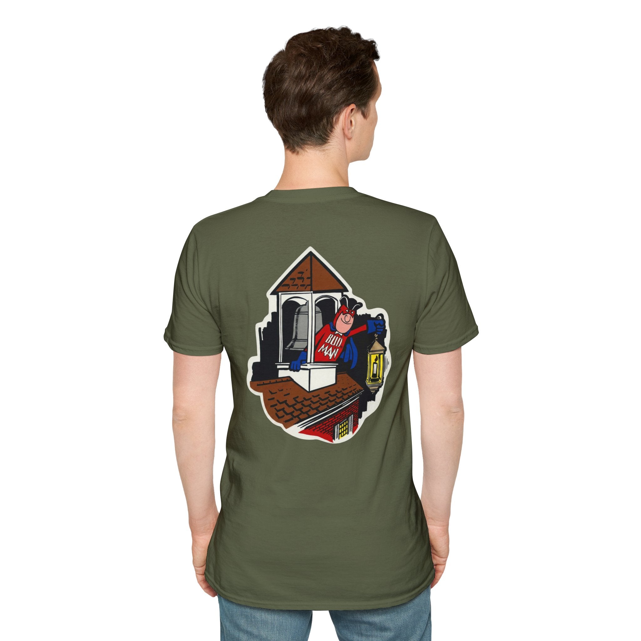 Retro Bud Man Boston Lantern Classic Budweiser T-Shirt