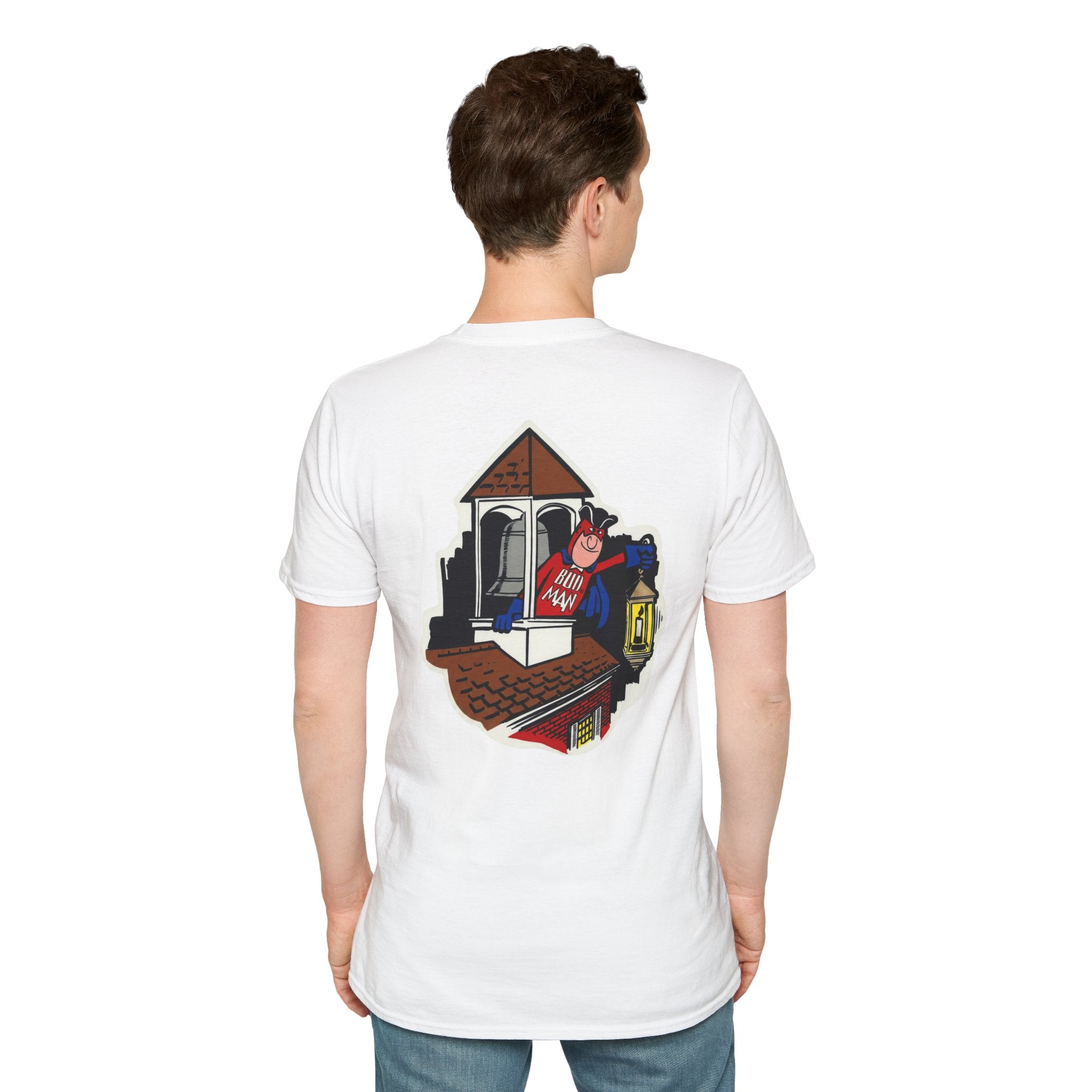 Retro Bud Man Boston Lantern Classic Budweiser T-Shirt