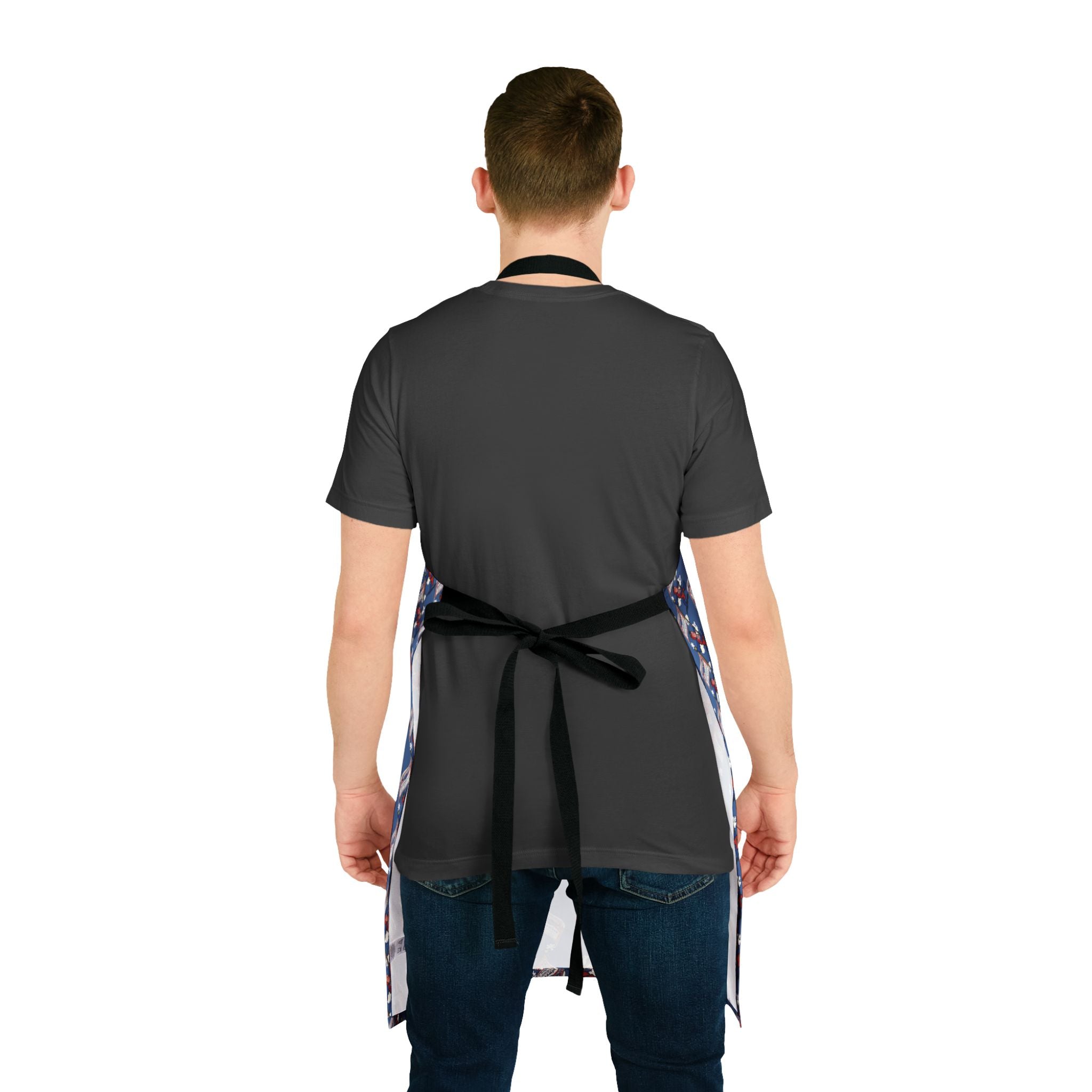 Retro Bud Man Classic Budweiser Inspired Pattern Apron for America's 250th Birthday
