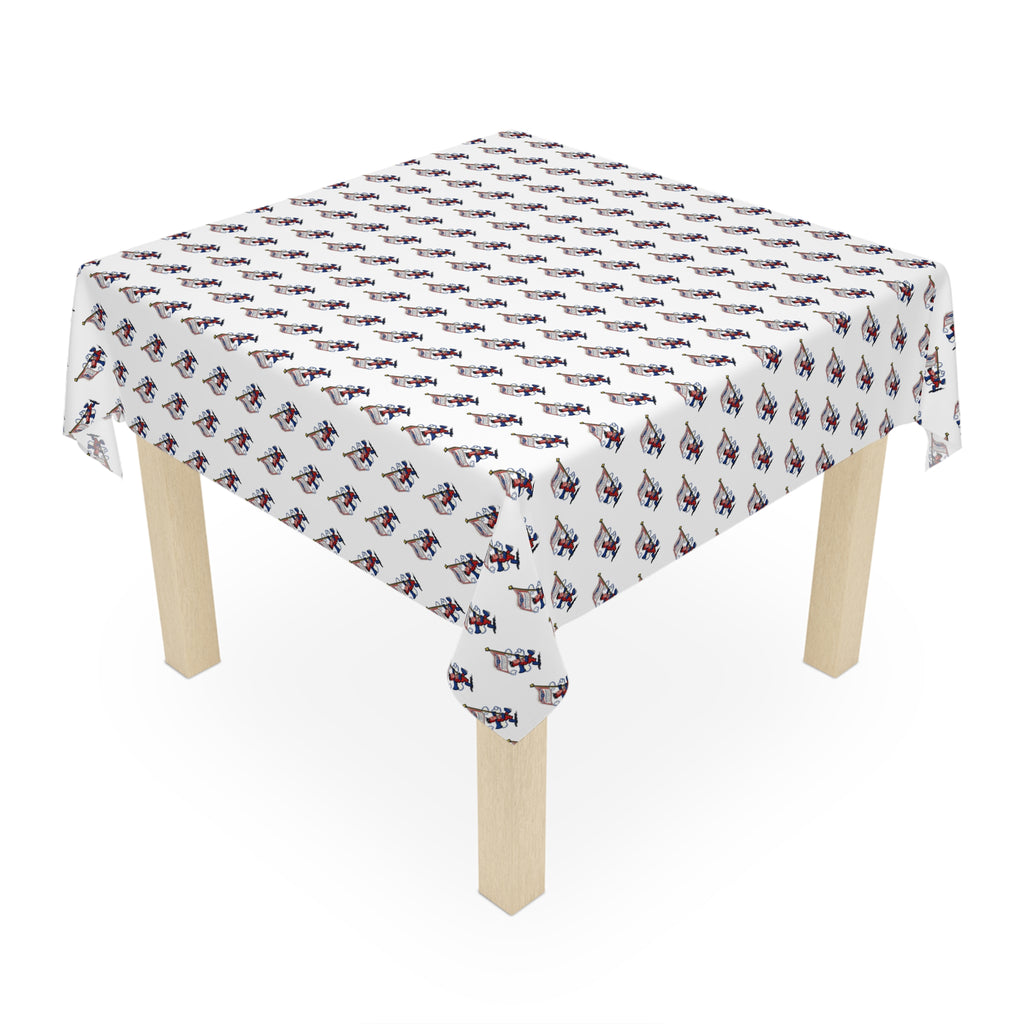 Retro Bud Man Classic Budweiser Tablecloth for America's 250th Birthday