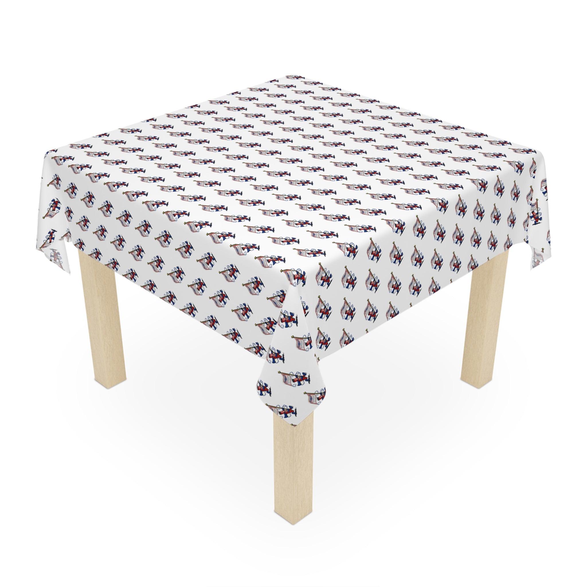 Retro Bud Man Classic Budweiser Tablecloth for America's 250th Birthday