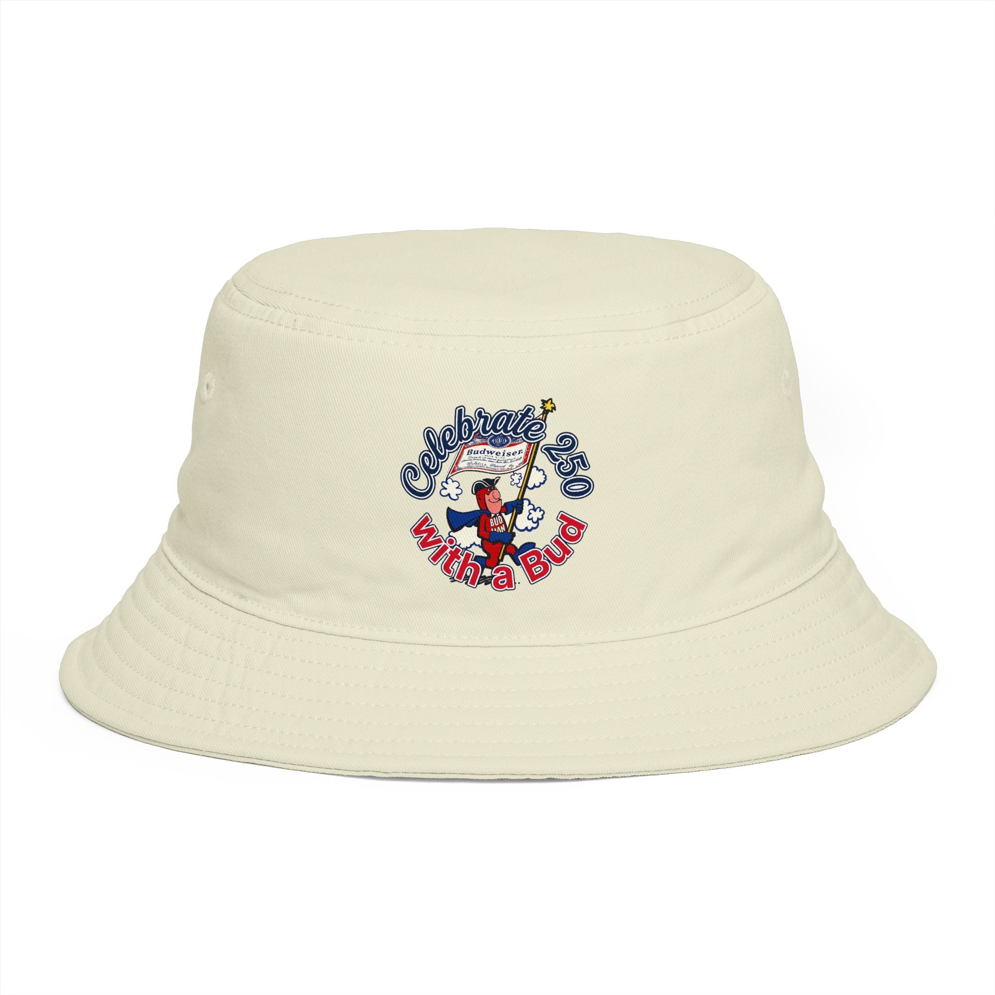 Retro Bud Man Bucket Hat for America's 250th Birthday