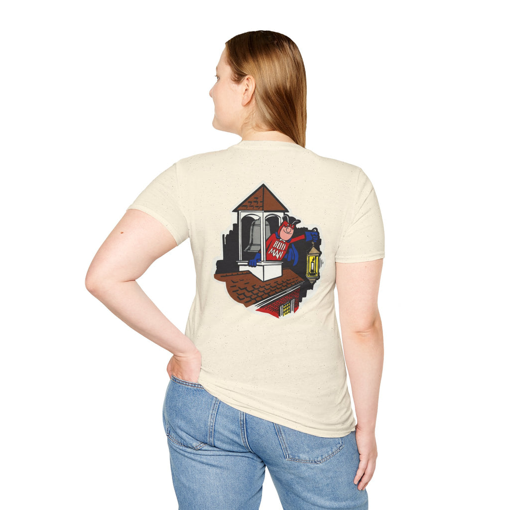 Retro Bud Man Boston Lantern Classic Budweiser T-Shirt