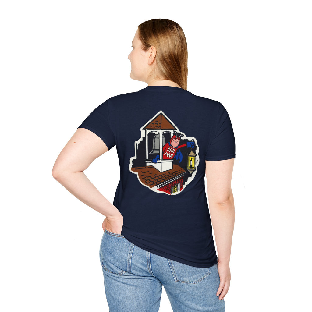 Retro Bud Man Boston Lantern Classic Budweiser T-Shirt