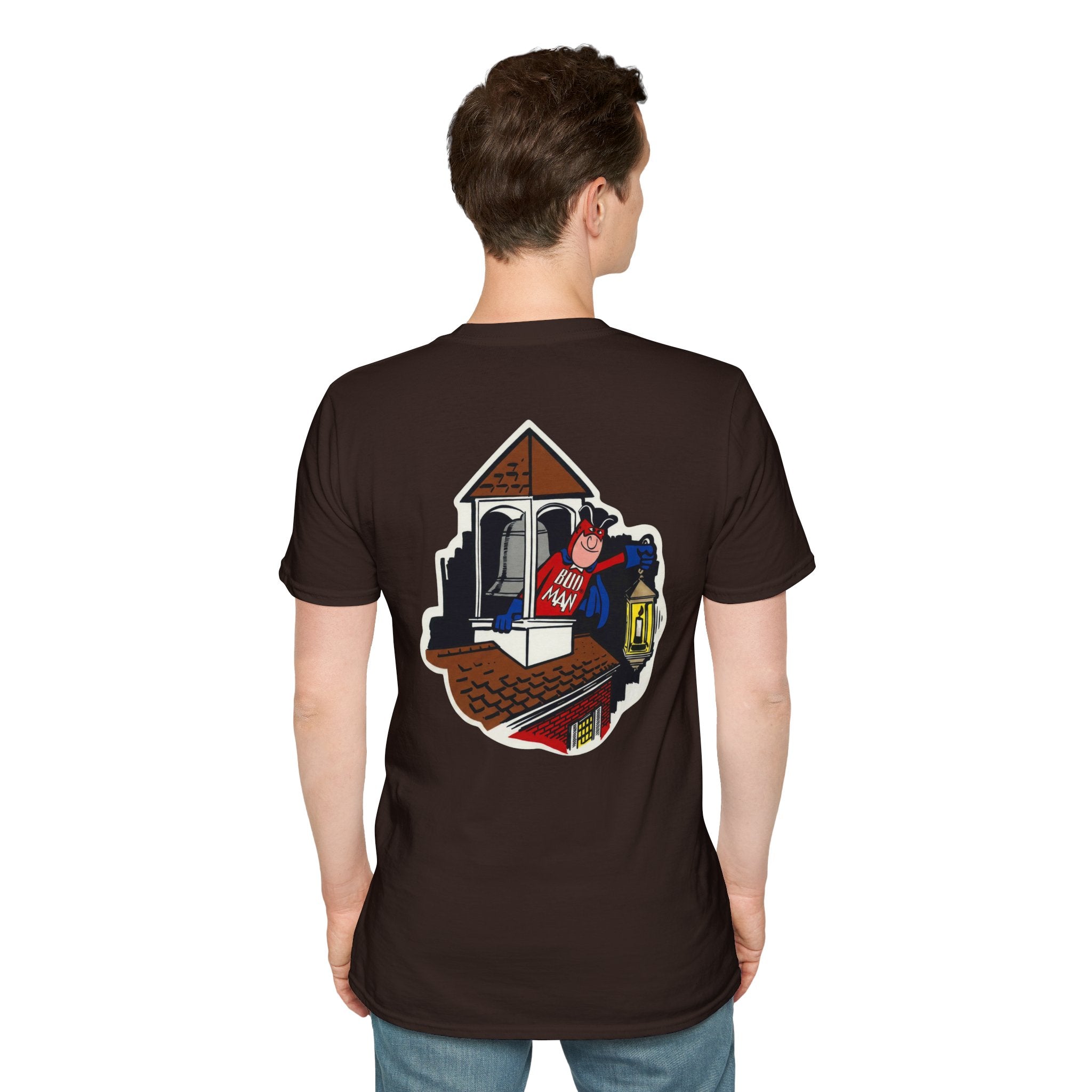 Retro Bud Man Boston Lantern Classic Budweiser T-Shirt