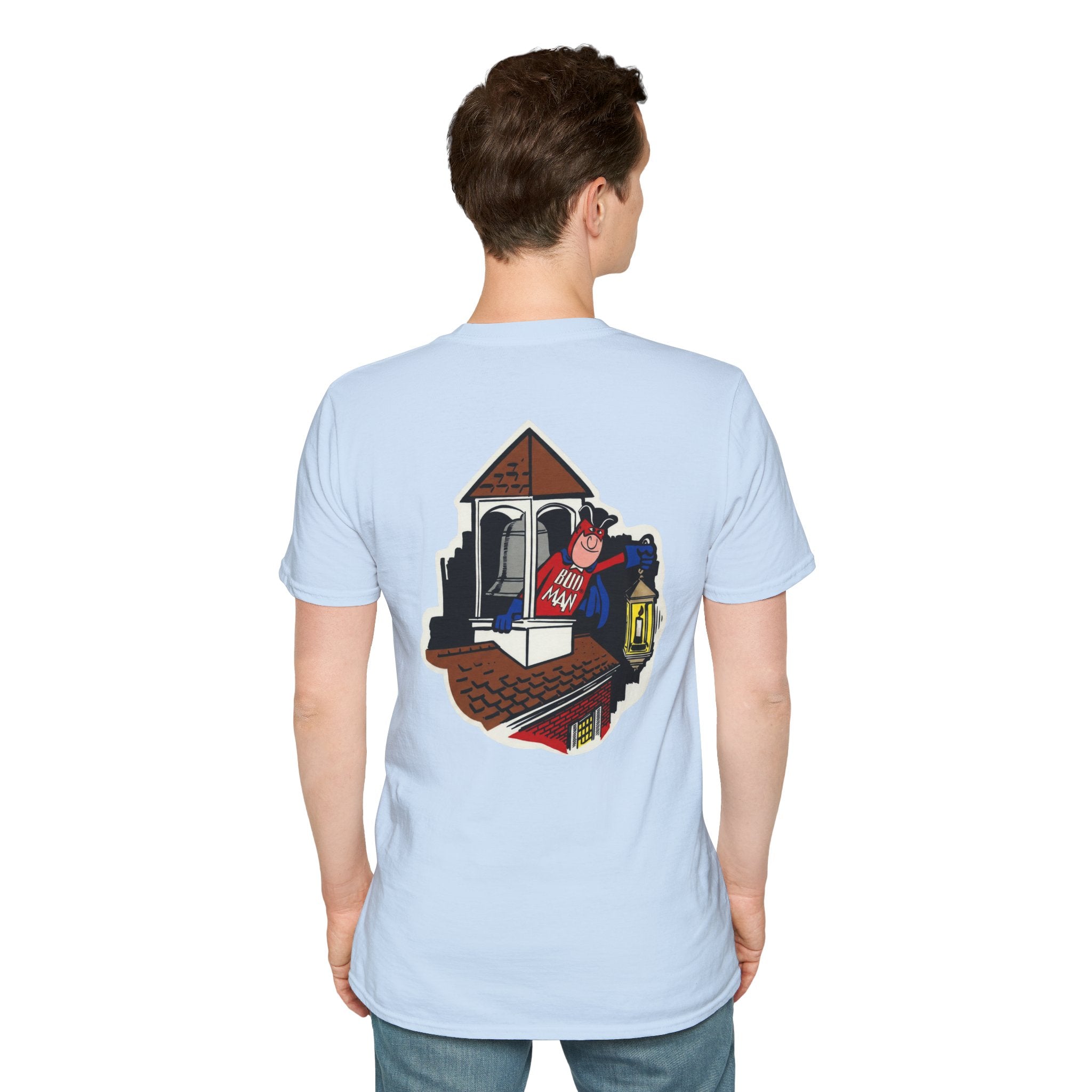 Retro Bud Man Boston Lantern Classic Budweiser T-Shirt