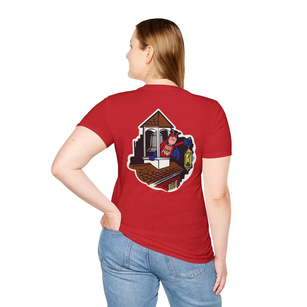 Retro Bud Man Boston Lantern Classic Budweiser T-Shirt