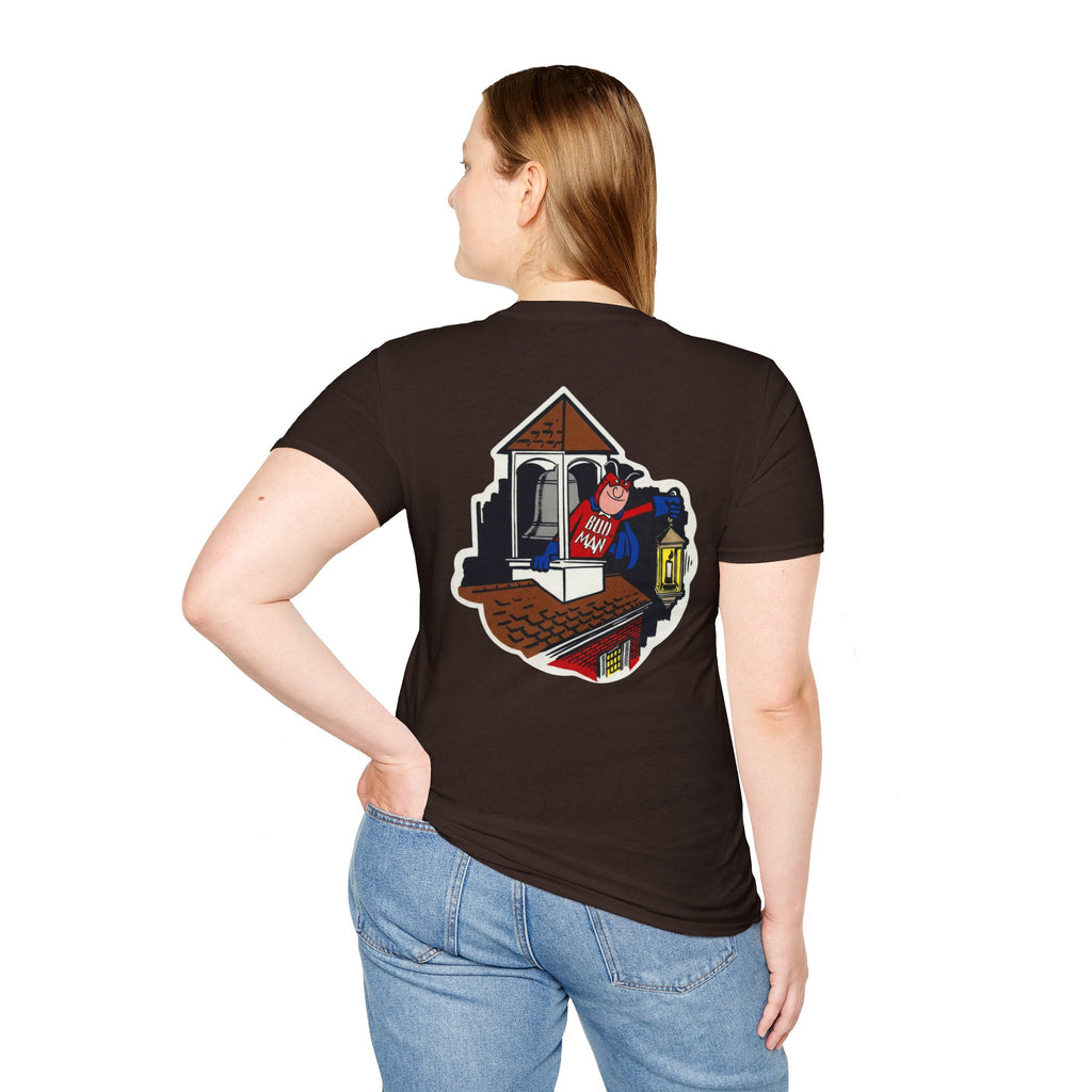 Retro Bud Man Boston Lantern Classic Budweiser T-Shirt