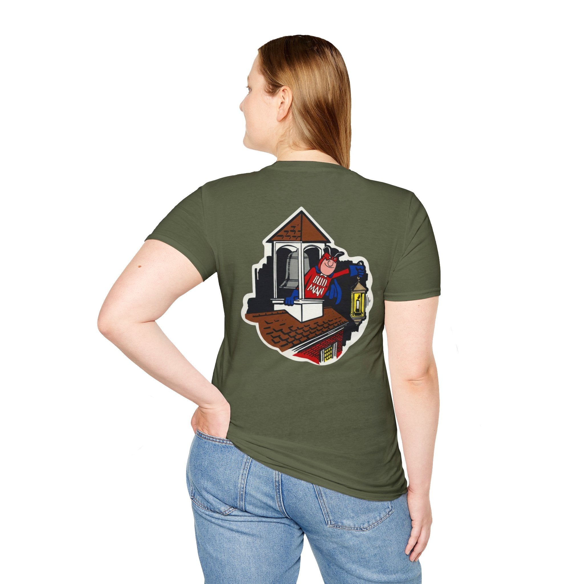 Retro Bud Man Boston Lantern Classic Budweiser T-Shirt