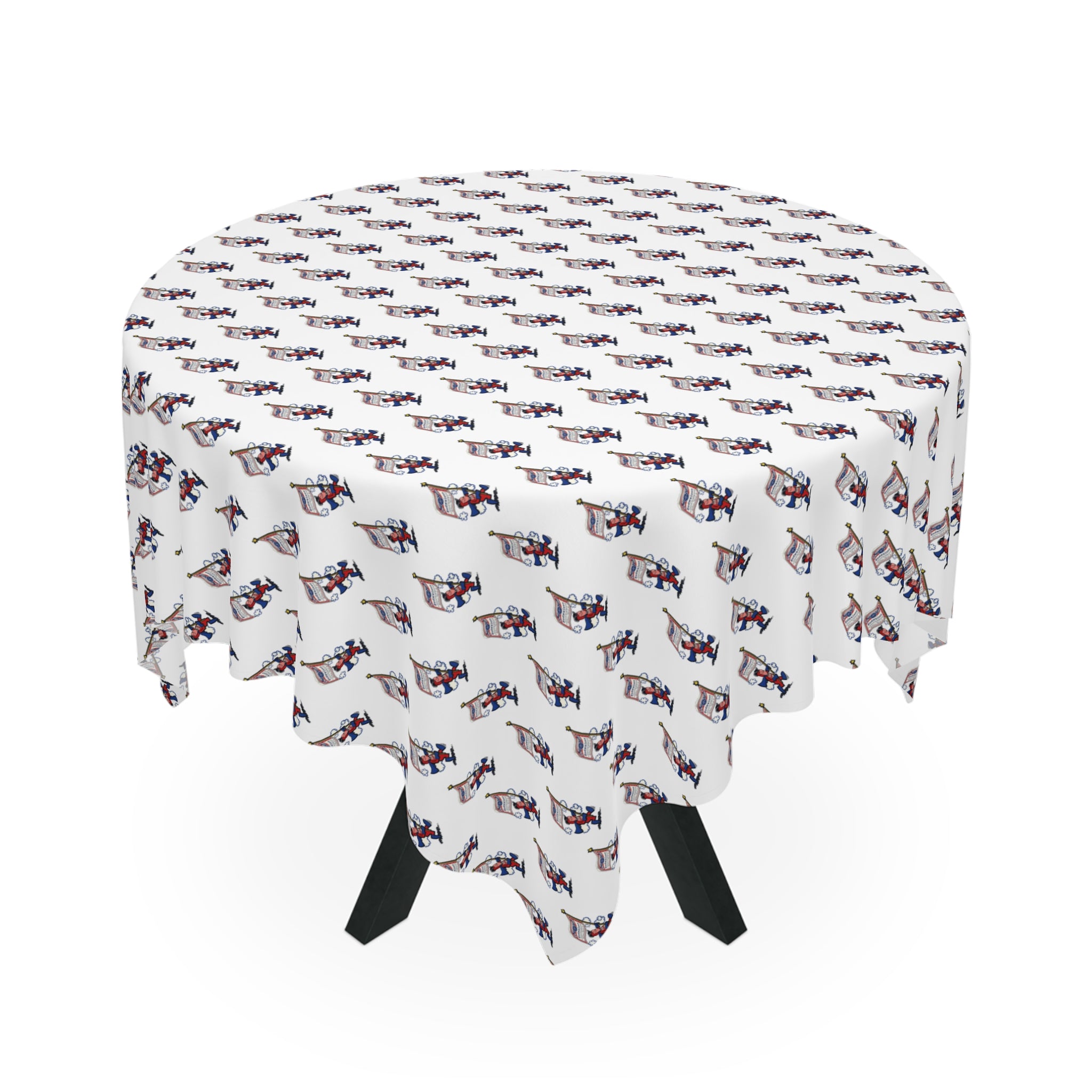 Retro Bud Man Classic Budweiser Tablecloth for America's 250th Birthday