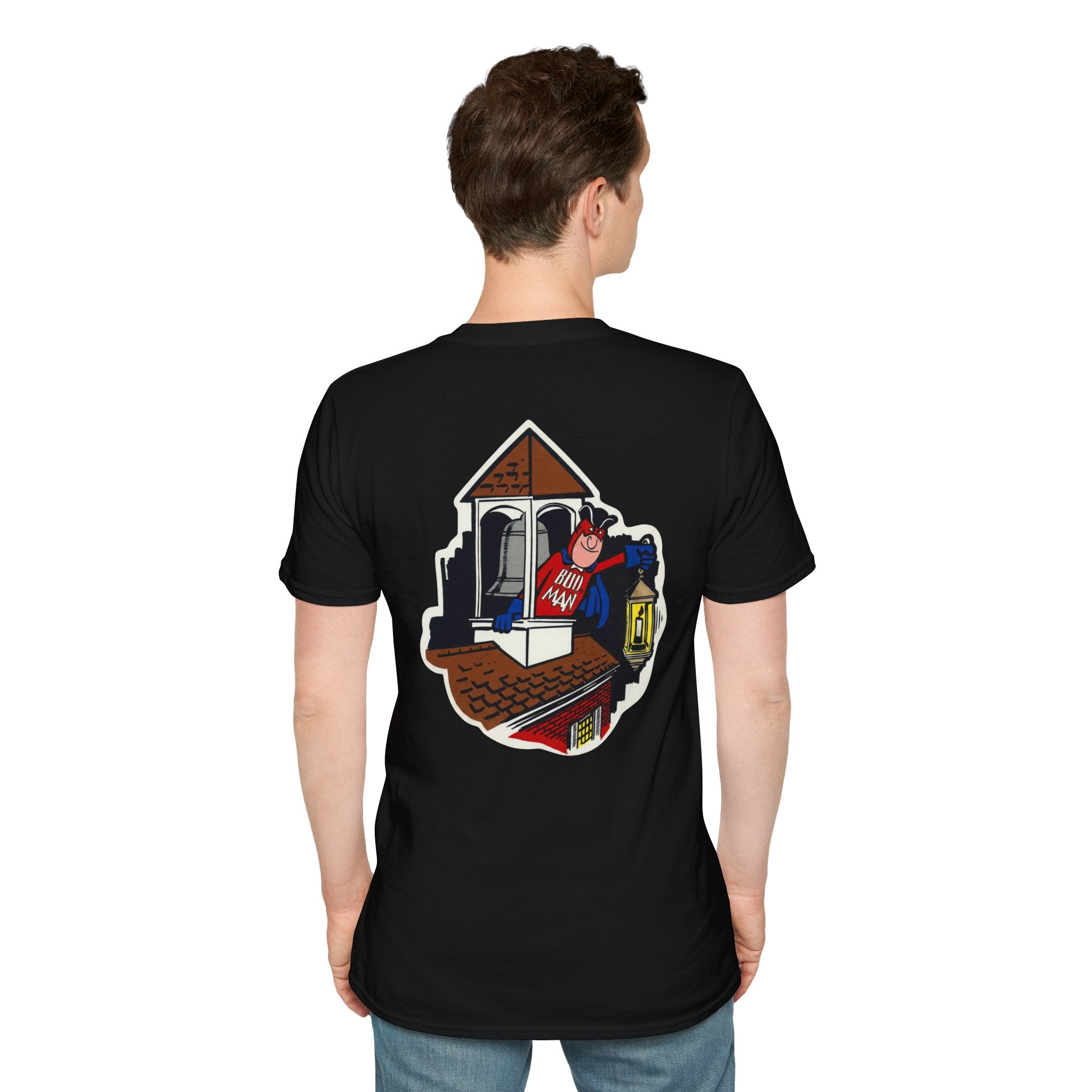 Retro Bud Man Boston Lantern Classic Budweiser T-Shirt